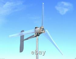 Wind Turbine 1685 Watt / 3 Blade Ghost 76D 24 DC 2-Wire PMA generator 6.3 kWh