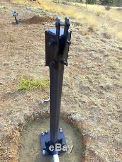 Wind Turbine Generator Base Gin Pole Assembly to Raise or Lower your Mount