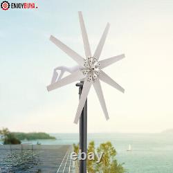 Wind Turbine Generator Kit 600W 12V with 8 Blades Wind Power Generator for Marine