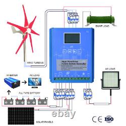 Wind Turbine Generator Wind & Solar MPPT Charge Controller Regulator 12V 24V 48V