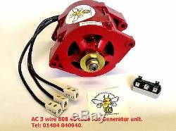 Wind turbine 3 wire AC Generator unit heavy duty, 48 volt battery or grid charge