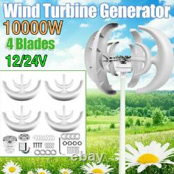 10000w 12/24v 4-blades Générateur Automatique De Turbine Éolienne Vers Le Vent Axis Vertical