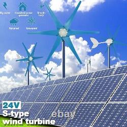 10000w Générateur De Turbine Éolienne 24v 6 Lames Contrôleur De Charge Moulin À Vent