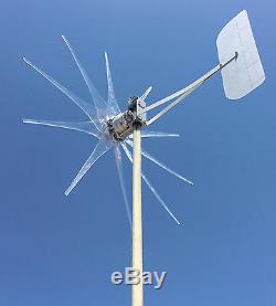 1000w Wind Turbine Générateur Fantôme 10 Prop Clair 24 Volts Ac 3 Phases / 3 Fils