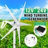 12/24v 800w 5 Lames Turbine Éolienne Moulin À Vent Avec Contrôleur De Chargeur D'énergie