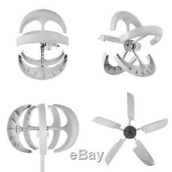 12v 400w Blanc Lanternes Éolienne Générateur Usstock Efficace Axe Vertical