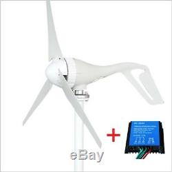 2017 Nouvelle 12v / 24v 3 Blades 400w Wind Turbine Générateur + Contrôleur 12v / 24v