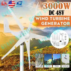3000w DC 48v Générateur De Turbine À Vent Avec Contrôleur De Charge Windmill Power USA