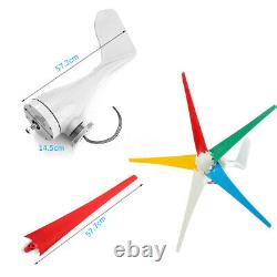 4000w 5 Pales Colorées 12v/24/48v Générateur D’éoliennes + Contrôleur De Charge