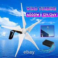 4000w Max Power Wind Turbines Générateur 5blade + Dc12 / 24v Frais Pour Bateaux Accueil