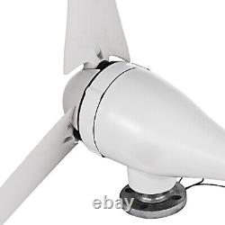 400w-1200w Wind Turbine Wind Generator Kit Contrôleur Chargeur Avec 3/5 Lames