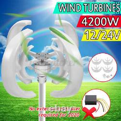4200w Dc12/24v 4 Blades Lantern Wind Turbines Generator Vertical Axis