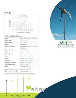 48v 400w Air 30 Turbine Éolienne Hors Réseau De Southwest Windpower USA Bargain