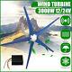 5 Blades 12v 3000w Max Power Wind Turbine Générateur Kit + Contrôleur De Charge Bleu