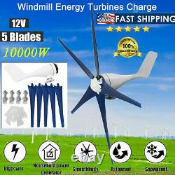 5 Lames 10000w Kit Générateur De Turbine Éolienne De 12v Avec Contrôleur De Charge©