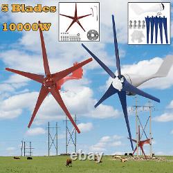 5 Lames / 10000w Max Power 12v Wind Turbine Kit Générateur Avec Contrôleur De Charge