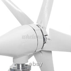 5 Lames 800w Max Power 12/24/48v Générateur De Turbine Éolienne Avec Charge