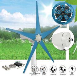 5000w Max Power 5 Pales DC 12v Wind Turbine Generator Kit W Charge Controller