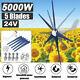 5000w Max Power 5 Pales Dc 24v Wind Turbine Generator Kit Avec Contrôleur De Charge