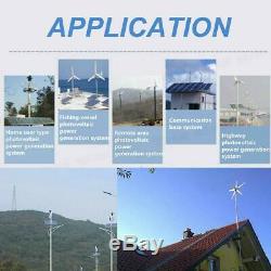 500w 5 Lames 12v Horizontal Éolienne Générateur Kit Avec Contrôleur De Charge