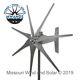 7 Lame De 1600 Watts Étanche Étanche Éolienne Gris Lames De Missouri Wind And Solar