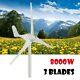 8000w 3 Lames Kit Générateur De Turbine Éolienne Axis Vertical Jardin D'alimentation Résidentielle