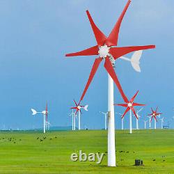 8000w 6 Lames Lanterne Générateur De Turbine Éolienne Axis Vertical Énergie 24v