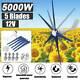 8000w Max Power 5 Blades Dc 12v Éolienne Générateur Kit Avec Contrôleur De Charge