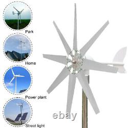 8000w Wind Turbine Genertor Kit 12/24v Aerogenerator 3/5/8 Lames Avec