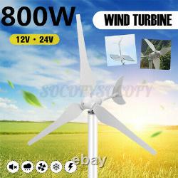 800w Max Power 3 Lames 12v/24v Wind Turbine Generator Kit With Controller