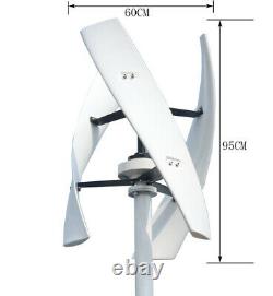 Axis Vertical Helix Maglev Kits Générateur De Turbine À Vent 600w 48v Contrôleur Mppt