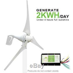 Eco Hybride Kit100w 200w 500w 1000w Panneau Solaire + 400w Wind Turbine Générateur