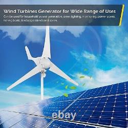 Éolienne 12V 400W Générateur de turbine éolienne 3 lames Contrôleur de chargeur Puissance de l'éolienne NEUF