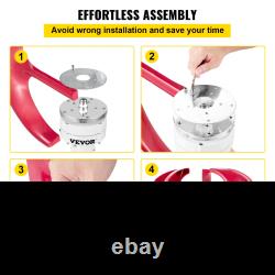 Éolienne Lanterne VEVOR, Générateur de Turbine Verticale 12V/100W, 35 Pales de Vent