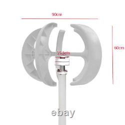 Éolienne à axe vertical à 5 pales de 600W DC 24V Lanterne Générateur d'énergie éolienne États-Unis