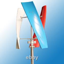 Générateur d'éolienne à axe vertical en fibre de verre DC 12/24V Éolienne à axe vertical US 400W