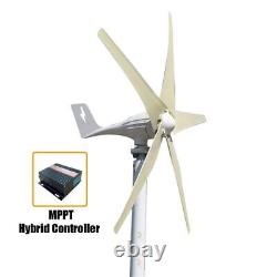 Générateur d'éolienne verticale 1000W Windmill 12V 24V 48V Kits Multiples