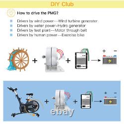 Générateur de magnét permanent sans balais triphasé de 800W pour éolienne moteur 12V 24V 48V