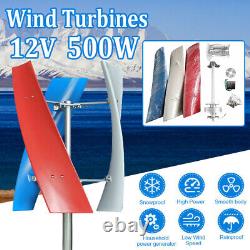 Générateur éolien à 3 pales 24V Turbine de puissance verticale 400w avec contrôleur USA Fast
