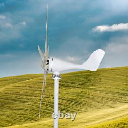 Kit de générateur d'éolienne 12V Générateur d'énergie éolienne 1200W avec 5 pales Blanc États-Unis