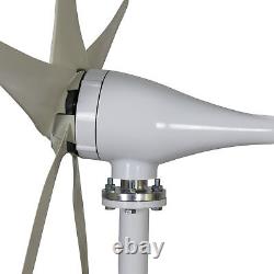 Kit de générateur d'éolienne 12V Générateur d'énergie éolienne 1200W avec 5 pales Blanc États-Unis