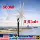 Kit De Générateur D'éolienne à 8 Pales De 600w Avec Contrôleur De Charge Puissance De L'éolienne