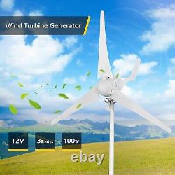 Kit de générateur éolien 400W et contrôleur hybride DC12/24V pour système solaire éolien