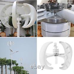 Kit de générateur éolien vertical de lanterne 600W à 4 pales 12V producteur d'électricité