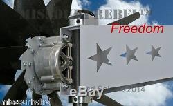 Missouri Freedom 48 Volt 1600 Watts Max 5 Blade Wind Turbine Générateur