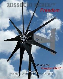 Missouri Freedom 48 Volt 1600 Watts Max 9 Lame Éolienne Générateur