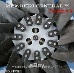 Missouri Général Freedom II 12 Volt 2000 Watt 11 Lame Éolienne Générateur