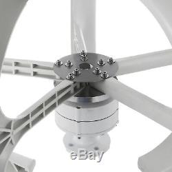 Turbine Générateur De Vent 400w 12v Withcharge Contrôleur Turbines Verticale Blanc