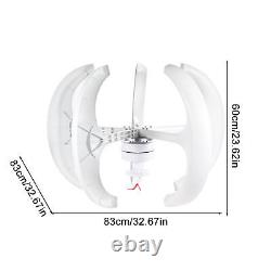 Turbine Générateur d'énergie éolienne à axe vertical de 600W avec contrôleur, éolienne domestique de kit 24V.