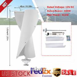 Turbine éolienne verticale de 400W avec générateur électromagnétique Maglev 12V et contrôleur